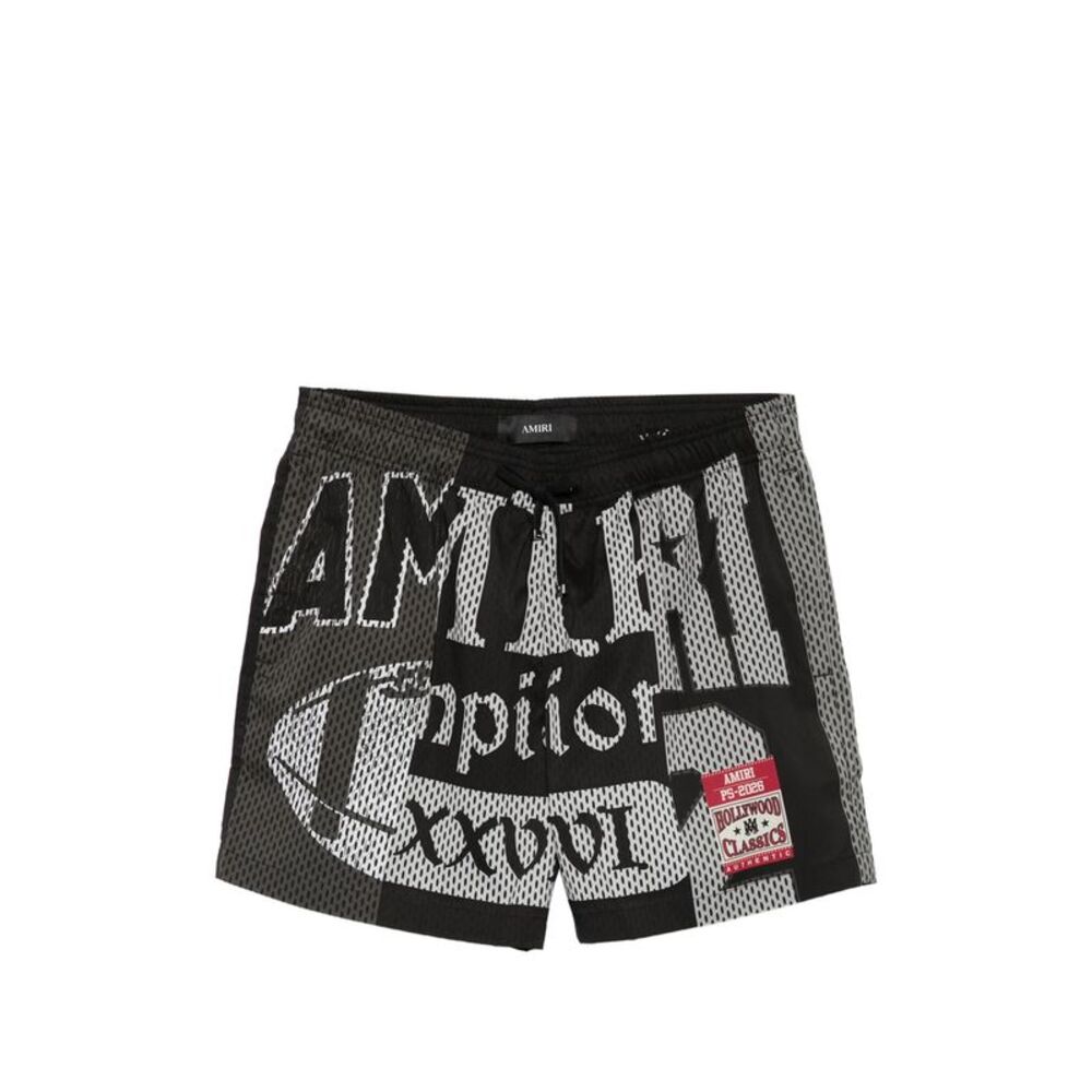 Amiri Black Beachwear - Swim Shorts Men